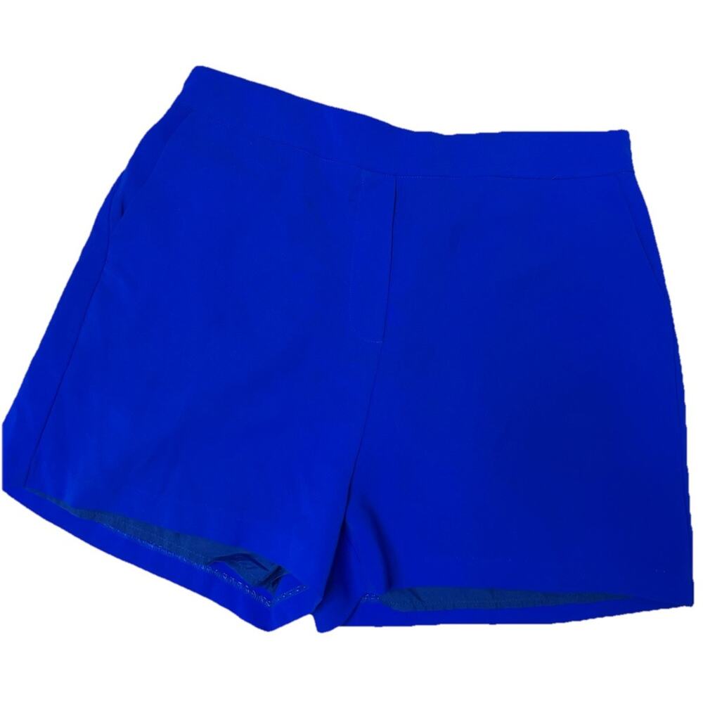 Skies Are Blue Women's Blue Pull-On Shorts Elastic Waist Lined Pockets Size XL